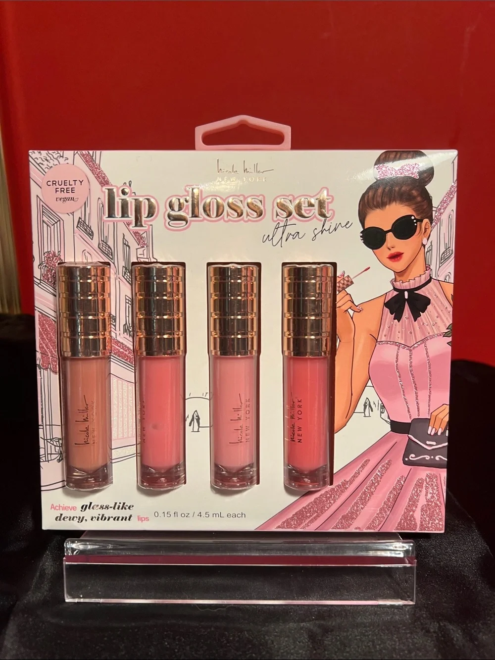 Lip Gloss Set Ultra Shine - Pink Shades Nicole Miller